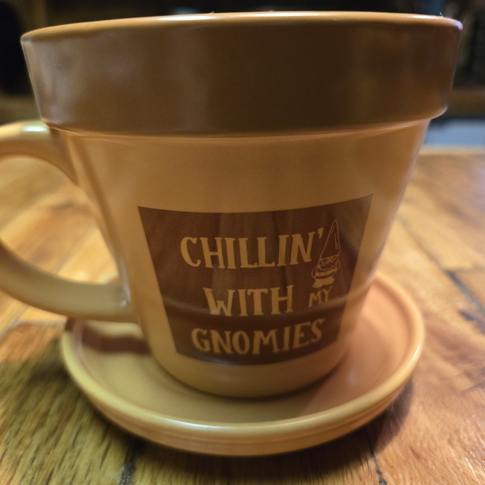Boxer Gifts Chillin with My Gnomies Flower Pot Mug | Funny Garden Gift for...